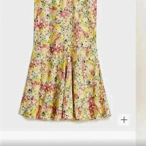 NWT J.Crew Floral Maxi Slip Skirt with flared hem -M